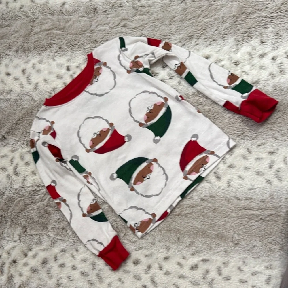 Carter’s Christmas matching set boys size 5T Santa pajamas holiday loungewear